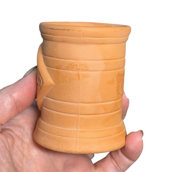 Tabasco Hot Sauce Bottle Holder Ceramic 3" Terracotta Mini Toothpick Jar Vintage - Picture 9 of 10